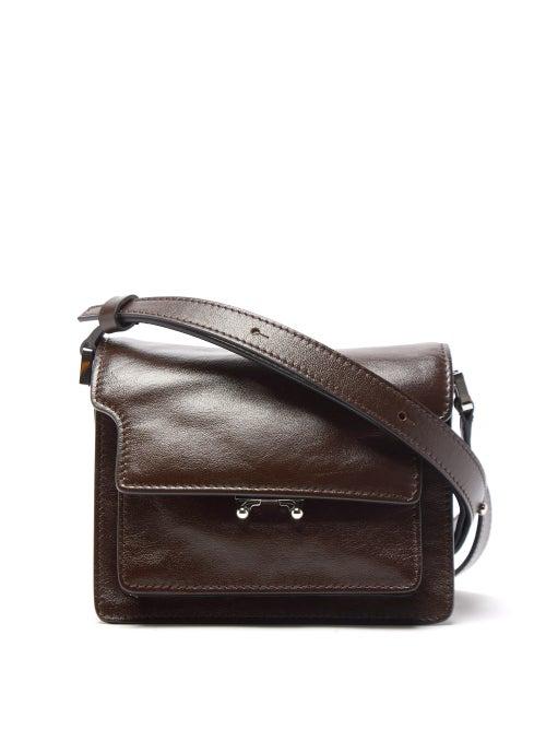 Marni - Trunk Mini Leather Cross-body Bag - Mens - Brown