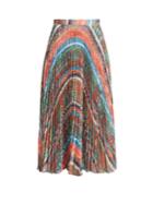 Marco De Vincenzo Chaos-print Pleated Midi Skirt