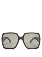 Saint Laurent Oversized Rectangle-frame Acetate Sunglasses