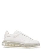 Matchesfashion.com Alexander Mcqueen - Raised Bubble-sole Leather Trainers - Womens - White