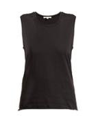 Matchesfashion.com Nili Lotan - Muscle Sleeveless Cotton Jersey Tank Top - Womens - Black