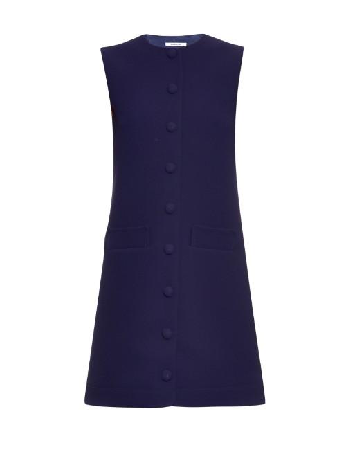 Carven Double Crepe Sleeveless Dress