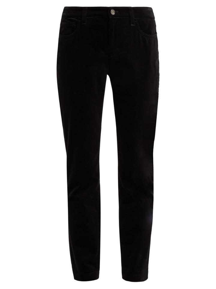 Dolce & Gabbana Mid-rise Velvet Trousers