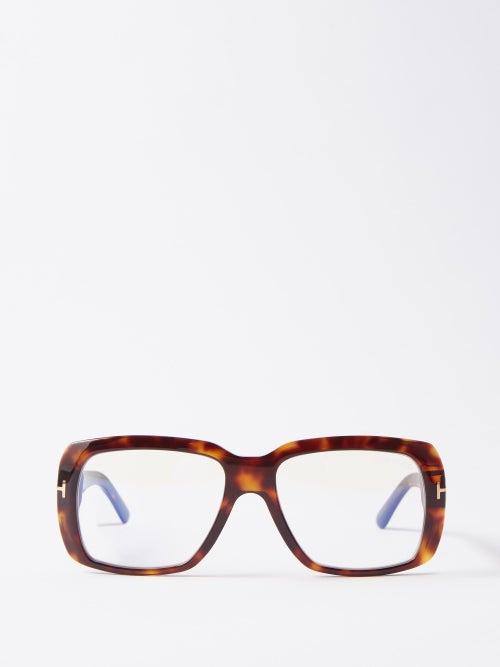 Tom Ford Eyewear - Navigator Acetate Glasses - Mens - Dark Tortoiseshell
