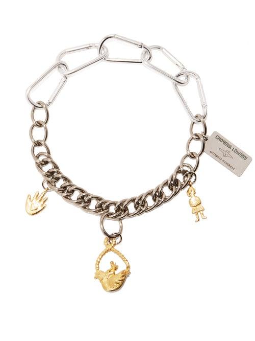 Matchesfashion.com Chopova Lowena - X Georgia Kemball Charm Necklace - Womens - Silver Gold