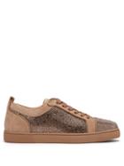 Matchesfashion.com Christian Louboutin - Louis Junior Strass Suede Trainers - Mens - Brown