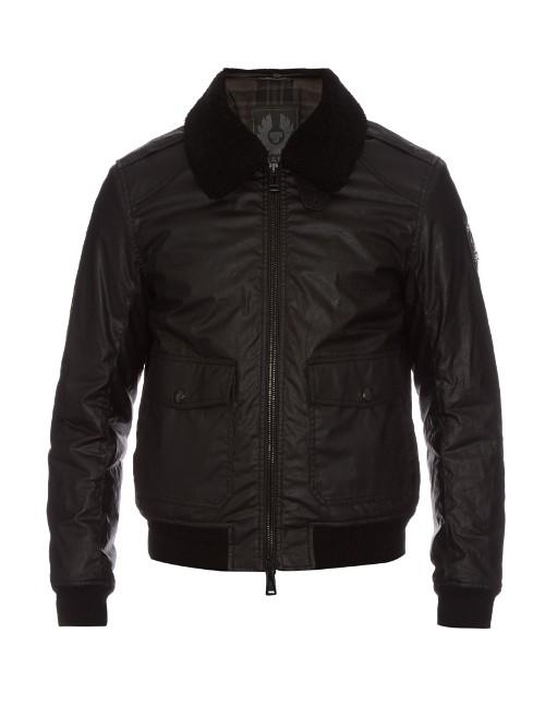 Belstaff Mortimer Waxed-cotton Bomber Jacket