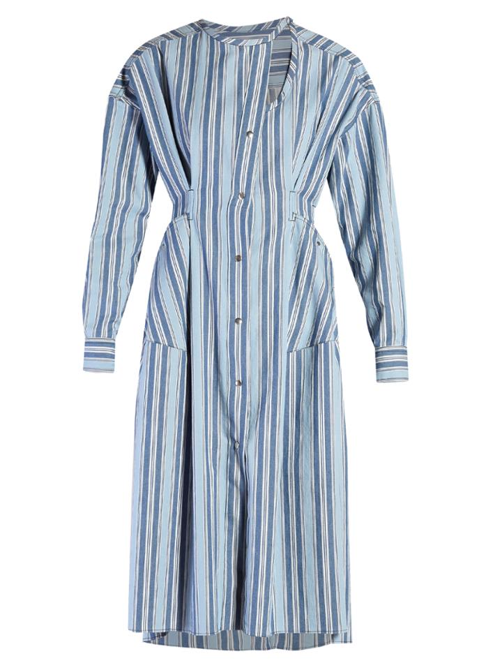 Isabel Marant Selby Button-through Striped Dress