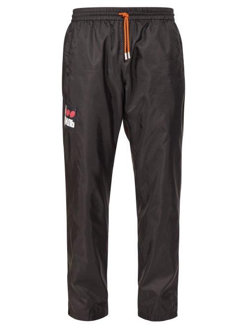Matchesfashion.com Heron Preston - Appliqu Slim Fit Track Pants - Mens - Black Multi