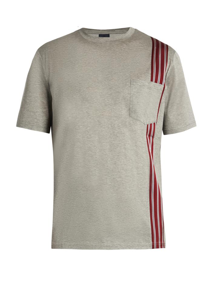 Lanvin Ribbon-appliqu Cotton-jersey T-shirt