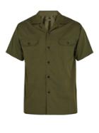 Berluti Short-sleeved Cotton And Silk-blend Shirt