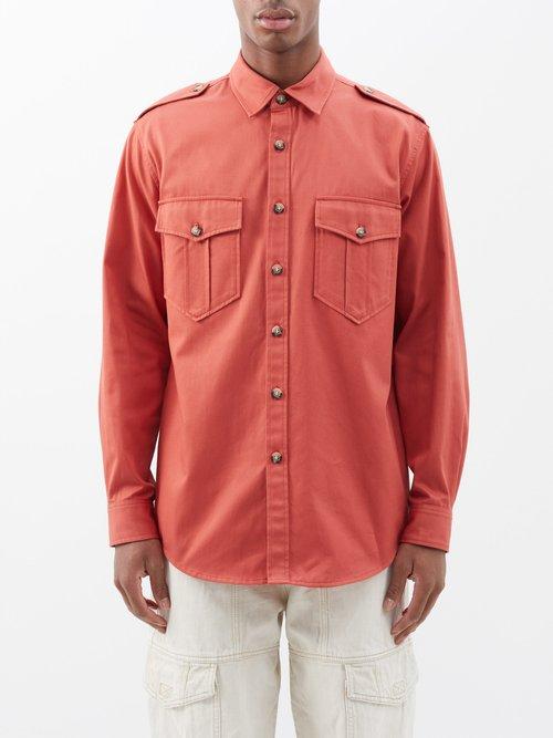 Isabel Marant - Pomili Cotton-twill Shirt - Mens - Red