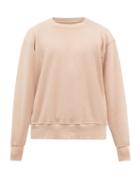 Les Tien - Crew-neck Brushed-back Cotton Sweatshirt - Mens - Pink