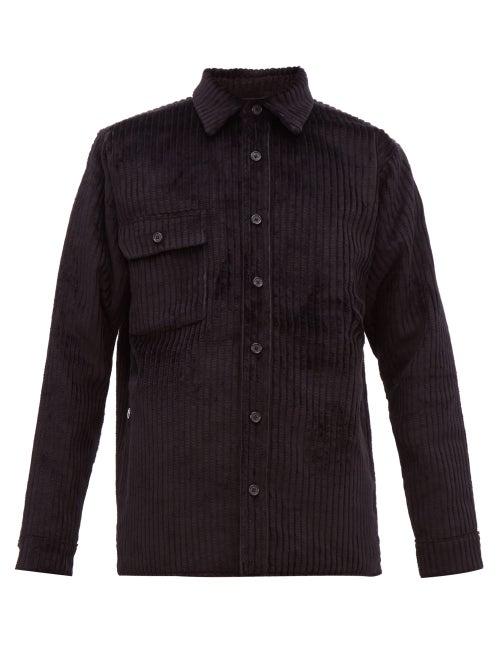 Matchesfashion.com Bless - Woodhacker Corduroy Overshirt - Mens - Black