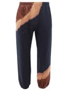 Noma T.d. - Tie-dye Cotton-jersey Track Pants - Mens - Navy