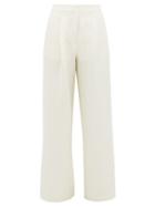 Matchesfashion.com Albus Lumen - X Woolmark Solis Merino Blend Wide Leg Trousers - Womens - Cream