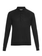 Bottega Veneta Long-sleeved Merino-wool Polo Shirt