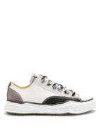 Matchesfashion.com Mihara Yasuhiro - Peterson Irregular-sole Cotton-canvas Trainers - Mens - Black White