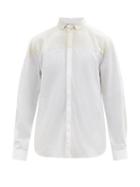 Matchesfashion.com 11.11 / Eleven Eleven - Panelled Cotton Shirt - Mens - White Multi