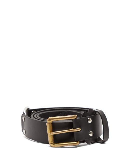 Matchesfashion.com Charles Jeffrey Loverboy - Collage Studded Leather Belt - Womens - Black Multi
