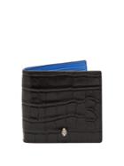 Alexander Mcqueen Skeleton-embellished Bi-fold Leather Wallet