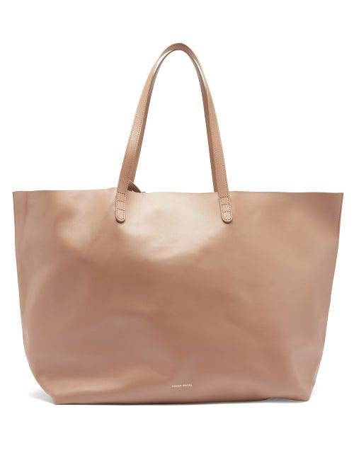 Matchesfashion.com Mansur Gavriel - Leather Tote Bag - Womens - Beige