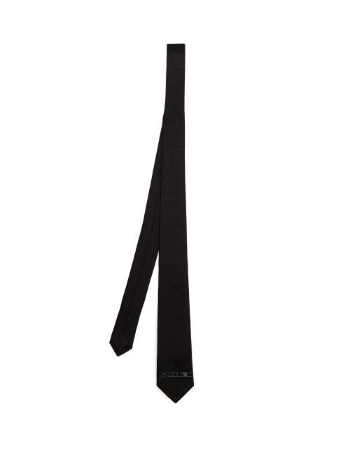 Matchesfashion.com Givenchy - Go Faster Logo Motif Twill Tie - Mens - Blue White