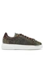 Matchesfashion.com By Walid - 19th Century Panelled Low Top Trainers - Mens - Green Multi