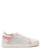 Sophia Webster Riko Contrast-panel Low-top Leather Trainers