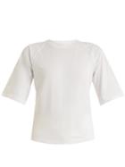Tibi Cut-out Back Cotton T-shirt