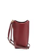 Matchesfashion.com Loewe - Gate Pocket Leather Cross Body Bag - Womens - Burgundy