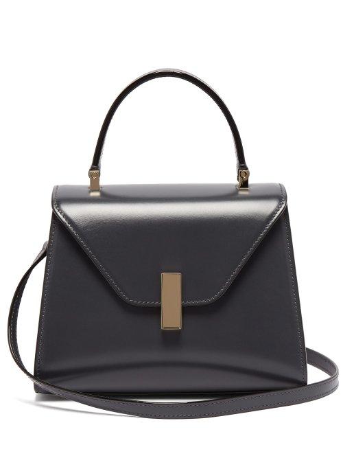Matchesfashion.com Valextra - Iside Mini Leather Bag - Womens - Dark Grey