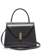 Matchesfashion.com Valextra - Iside Mini Leather Bag - Womens - Dark Grey