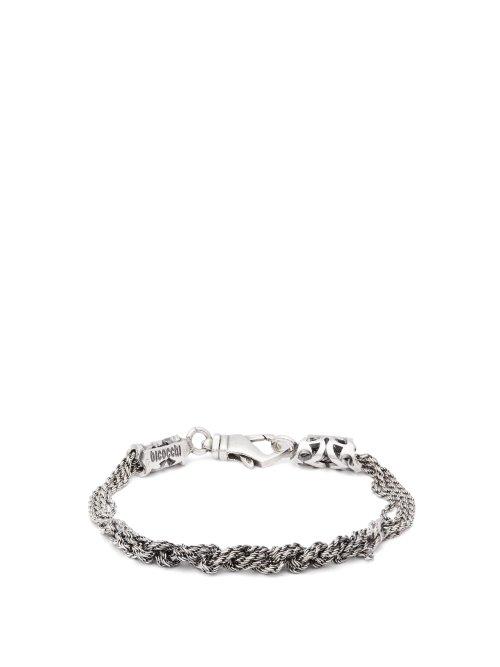 Matchesfashion.com Emanuele Bicocchi - Multi Knot Chain Bracelet - Mens - Silver