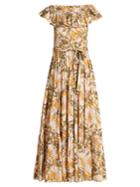 La Doublej Editions Floral-print Stretch-woven Dress