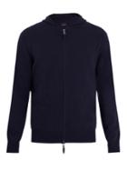 Allude Hooded Zip-through Cashmere Sweater
