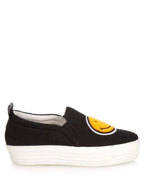 Joshua Sanders Smiley Slip-on Platform Trainers