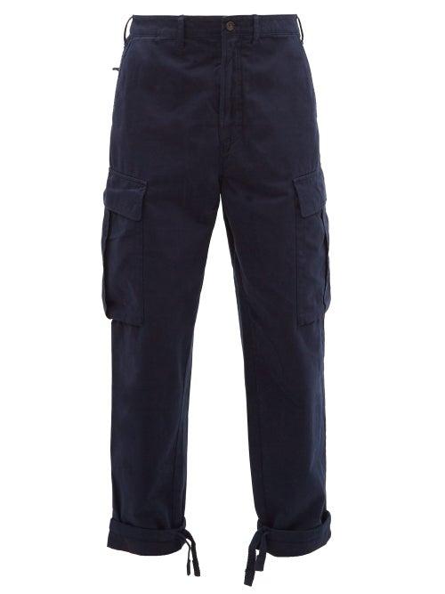 Matchesfashion.com Acne Studios - Pat Twill Cargo Trousers - Mens - Navy