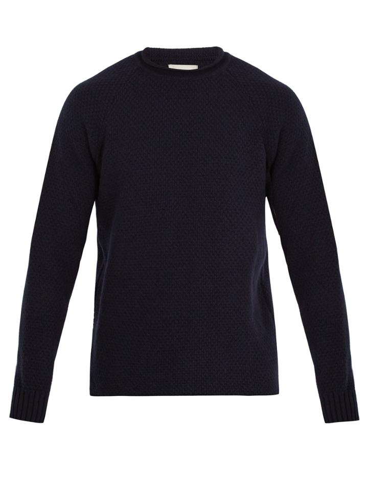 Oliver Spencer Albany Honeycomb Wool-knit Sweater