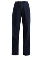 Matchesfashion.com Rachel Comey - Workwear High Rise Wide Leg Denim Jeans - Womens - Indigo