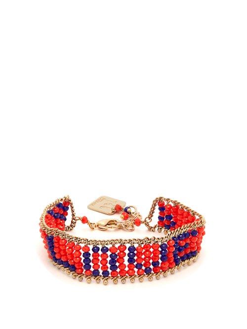 Matchesfashion.com Rosantica By Michela Panero - Love Beaded Bracelet - Womens - Orange