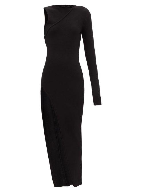 Rick Owens - Ziggy Recycled-cashmere Blend Jersey Dress - Womens - Black