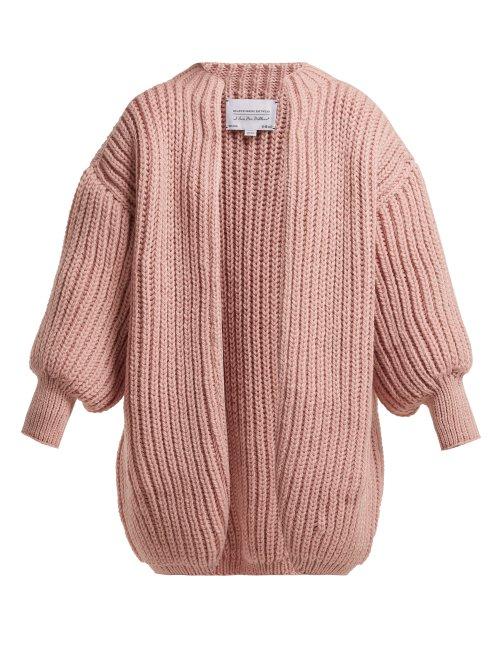 Matchesfashion.com I Love Mr Mittens - Kolette Oversized Wool Cardigan - Womens - Pink