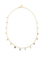 Shay - Rainbow Sapphire & 18kt Gold Necklace - Womens - Yellow Gold