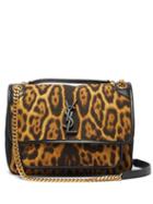 Matchesfashion.com Saint Laurent - Niki Medium Leopard-print Canvas Shoulder Bag - Womens - Leopard