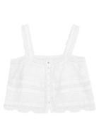 Loveshackfancy - Sully Cotton Floral-lace Top - Womens - White