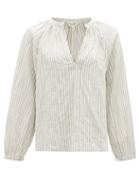 Matchesfashion.com Nili Lotan - Brooke Striped Cotton Top - Womens - White Multi