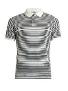 Stone Island Striped Cotton-jersey Polo Shirt