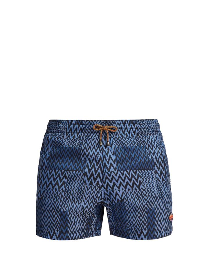 Missoni Mare Zigzag-knit Swim Shorts