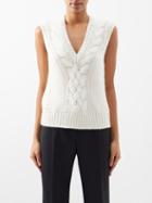 Gabriela Hearst - Ramirez V-neck Cashmere Sleeveless Sweater - Womens - Ivory